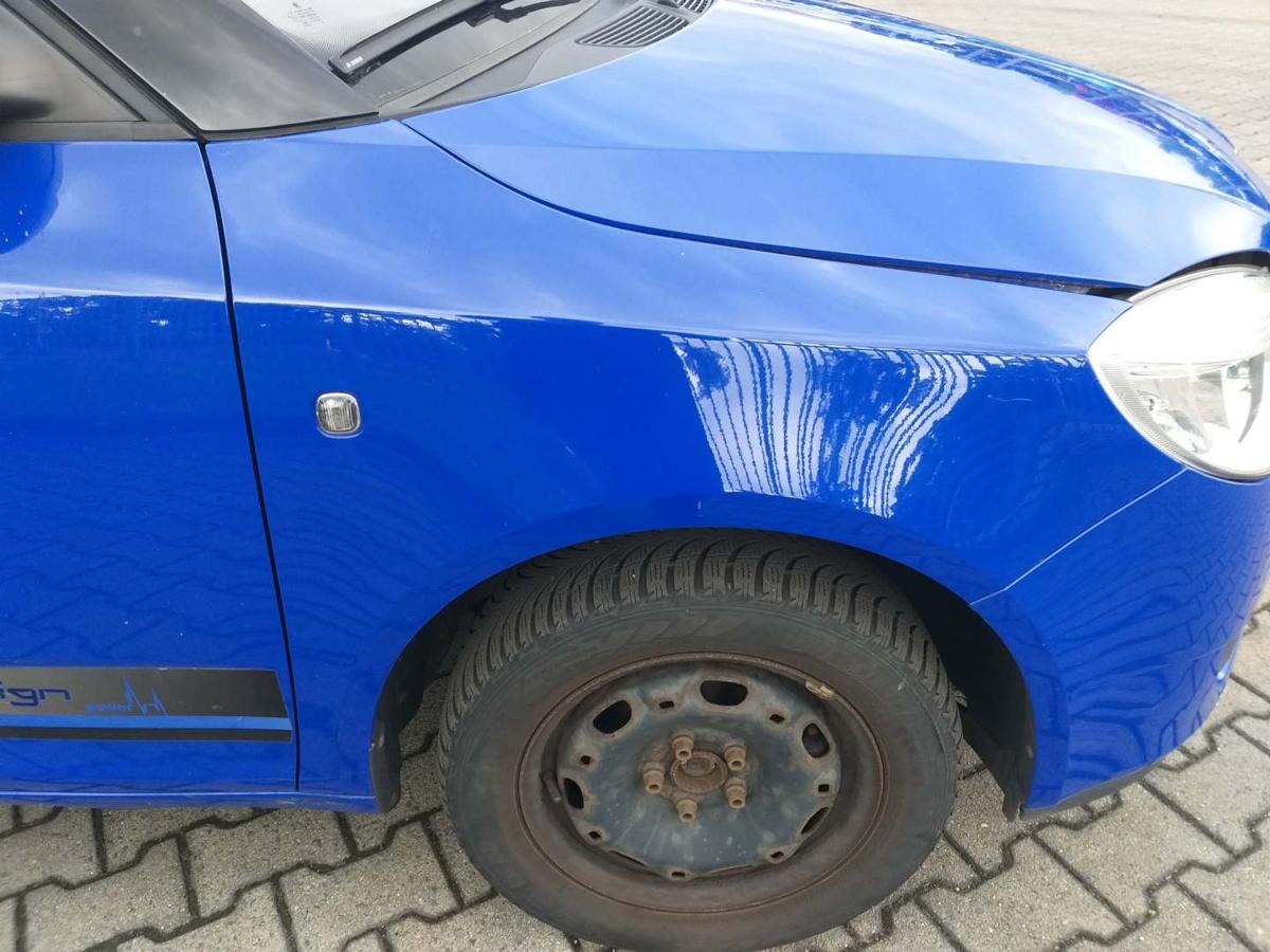 Skoda Fabia 2 5J original Kotflügel vorn rechts 4590 Dynamic Blau Bj.2009